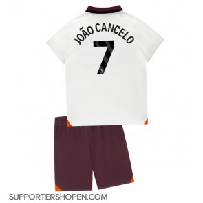 Manchester City Joao Cancelo #7 Bortatröja Barn 2023-24 Kortärmad (+ korta byxor)